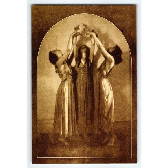 Artistic Sepia Photo of Three Women Dancing 4x6 Glossy Print - Picture 1 of 2